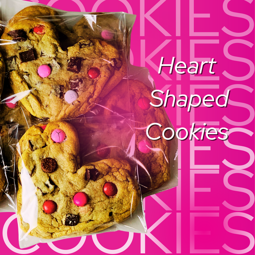 Valentine's Day - Chocolate Chip Heart Shaped Cookies (2 Pk)