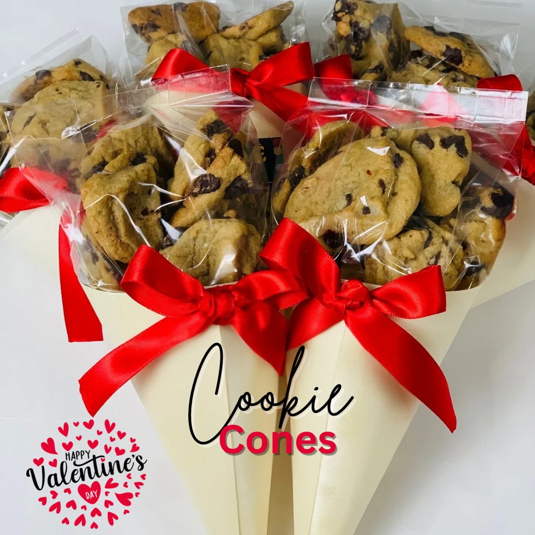 Valentine's Day - Cookie Cones 2 Pk