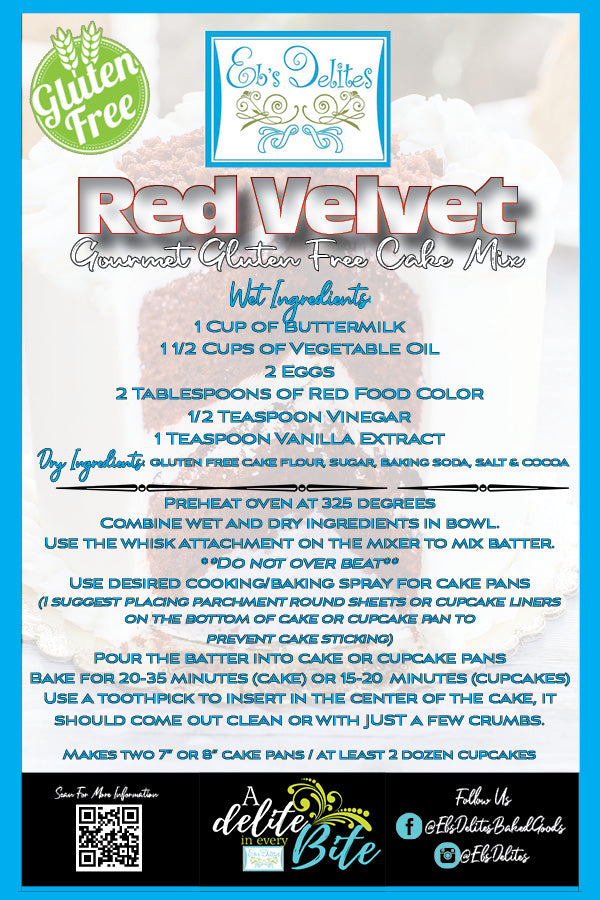 Gourmet Red Velvet Cake Mix (Cake Mix Only)