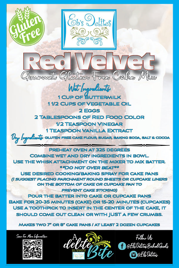 Gourmet Red Velvet Cake Mix (Cake Mix Only)